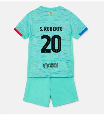 Barcelona Sergi Roberto #20 Replika Babytøj Tredje sæt Børn 2023-24 Kortærmet (+ Korte bukser)